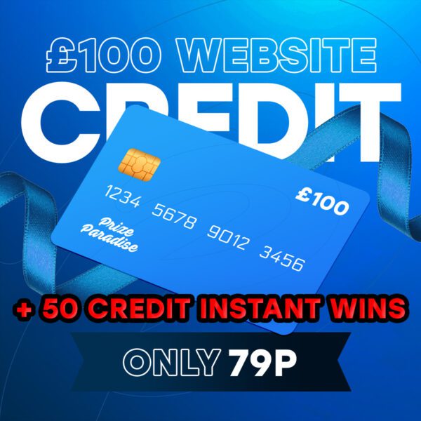 £100 Website Credit + 50 Website Credit Instant Wins