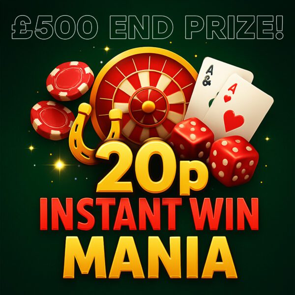 20p Instant Win Mania - £500 End Prize