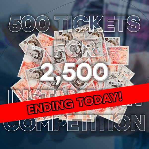 Win 500 Tickets For 2,500 Instant Win Comp! Ending Today