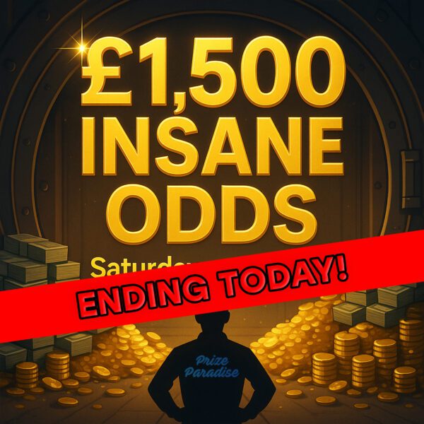 Auto-Draw: £1,500 Tax Free Cash - Insane Odds! Ending Today