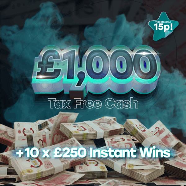 £1,000 Main Draw - 10 x £250 Instant Wins