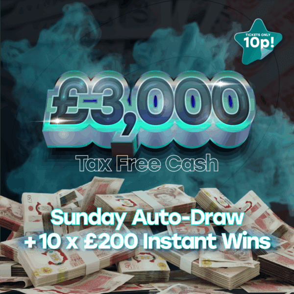 £3,000 Auto-Draw - 10 x £200 Instant Wins