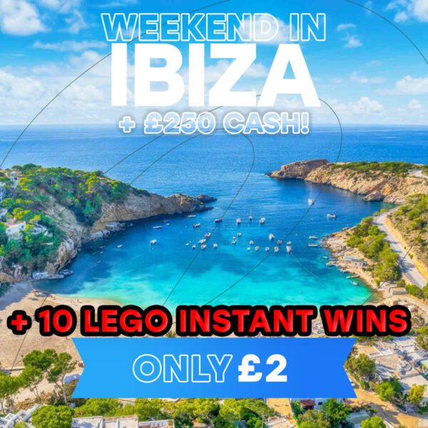 Weekend In Ibiza + £250 Cash - LEGO Instant Wins