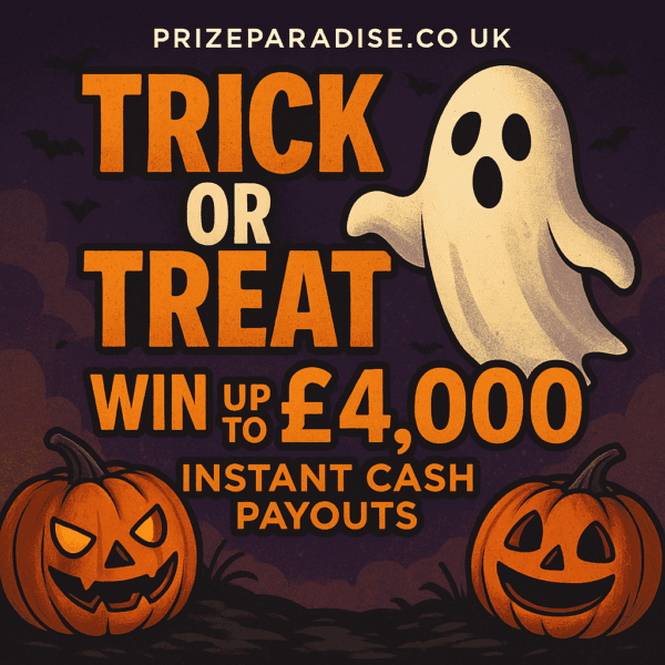 Trick Or Treat - Win Up To £4k Instantly - £1k End Prize