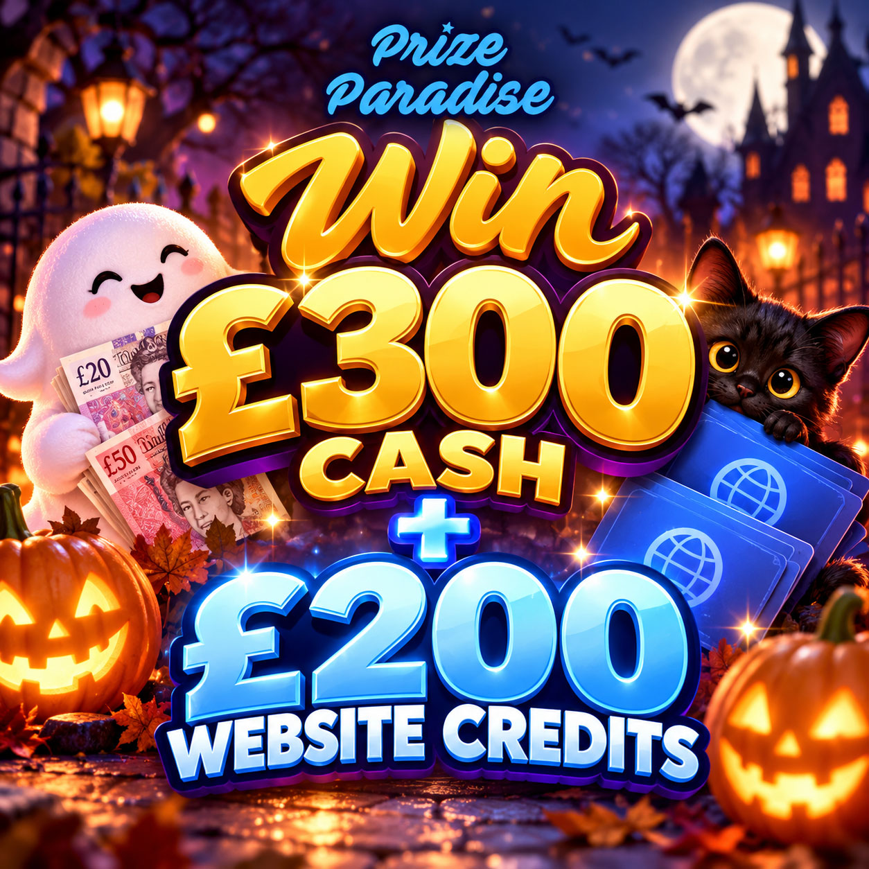 Win £300 Cash + £200 Website Credits!
